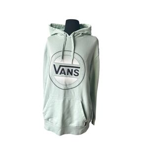 Vans Graphic Hoodie Pullover Sweatshirt Casual Comfy Mint Green‎ Size medium